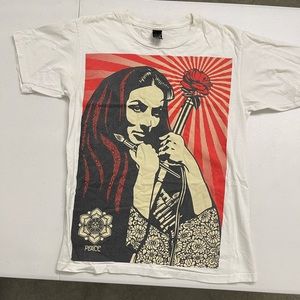 OBEY Shepard Fairey “Revolutionary Woman With Brush” T-Shirt